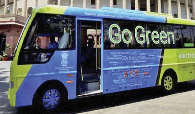 electrice bus go green